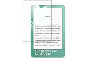 Kepuch Paquet de 2 Verre Trempé Protecteur d'écran pour Kindle 12th 2024 / Kindle 11th 6.0"