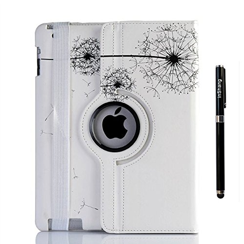 inShang ipad 2 Hülle ipad 3 Cover für Apple iPad 2/3/4, Edles PU Leder Tasche Hülle Skins Etui Schutzhülle Ständer Smart Case für Tablet iPad, Super Automatische Einschlaf-/Aufwach funktion, 360 Grad rotierende Schutzhülle mit Standfunktion + inShang Logo hochwertigen Stylus Eingabestift Stift