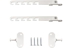 Houdao 18 cm stoper okienny, ochrona okna uchylnego, ze śrubami, metalowy regulator okienny, bez wiercenia, pasuje do każdego okna (biały)