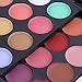 CHIC*MALL Pro Warm Colors Matte Shimmer Eyeshadow Palette Makeup Kit Set + Brush Mirror