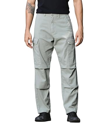 Thomas Scott Mens Classic Straight Fit Cargo Trousers