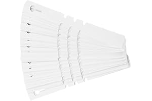 RAGUSO 100 pz Appeso Semi di Piante Etichette di Plastica Vivaio Giardino Piante Marcatori Decor Riutilizzabile Vaso Da Fiori Stake Tag Etichette Delle Piante Prato Ornamento(bianca)