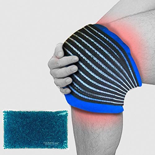 Reusable Hot Heat Ice Gel Bead Cold Pack | Knee Ankle Elbow Pain | Compress Wrap