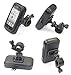 Produktbild Cheeroyal Universal-360 ° Schalter Spritzwassergeschütz Motorradhalterung Fall Motorradständer Telefon-Halter-Rückspiegel Halterung für iPhone für Samsung Handy S4 S5 S6 S7 Hinweis 2 3 4 5 iPhone 4 5 6 6s 6 Plus LG HTC (M)