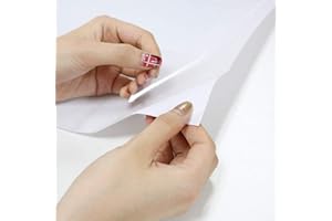 Decoroom Sticky Back Plastic Clear Self Adhesive Wallpaper 40X300cm Book Covers Peel and Stick Waterproof Transparent Vinyl Film Roll Decorative Kitchen Countertop Furniture Stickers Contact Paper