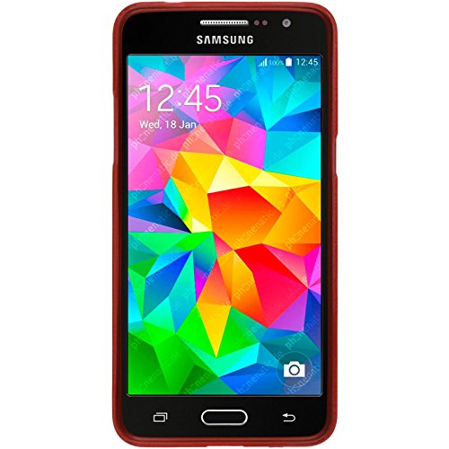 PhoneNatic Funda de silicona para Samsung Galaxy Grand Prime - brushed rojo - Cover Cubierta protector de pantalla reviews PhoneNatic Funda de silicona para Samsung Galaxy Grand Prime - brushed rojo - Cover Cubierta protector de pantalla