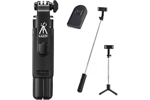 SAEIV Mini Tripod, Handy Stativ, Stativ für Smartphone Unterwegs Tragbar, Tisch Handystativhalter
