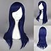 60cm Long Straight Cosplay Wigs For CLANNAD/Vocaloid And Halloween (Dark Blue Color)