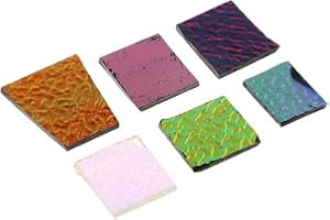 kowaku Assortiment de Pièces de Verre Fusible en Verre de Fusion Dichroïque Bricolage Artisanat de Bijoux