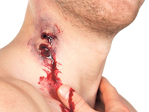 BOLAND BV Fake Wound Scar Latex Sticker Make-up for Fancy Dress Costume Halloween Carnival Theme Party, 77201 Wound Vampire bite