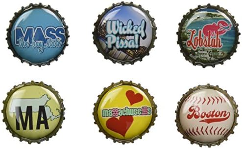 Kate Grenier Designs Massachusetts 6-pack Magnet