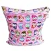 Tinksky Cute Colorful Owl Pattern Waterproof Zippered Baby Cloth Diaper Nappy Bag(Pink)