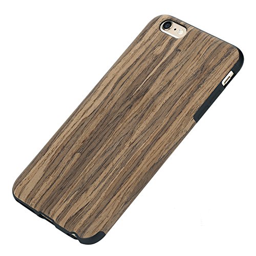 iPhone 6 Case, Phone 6s Case, TabPow [Wooden][Shockproof][Drop Protection][Heavy Duty] Dual Layer Slim Hybrid Wood Case Cover For iPhone 6 / iPhone 6S (4.7 Inch), Rosewood