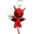 Voodoo String Doll Keychain, Design T24