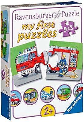 Ravensburger 07332 - Mes Premiers Puzzles - Les Véhicules - 9 x 2 Pièces