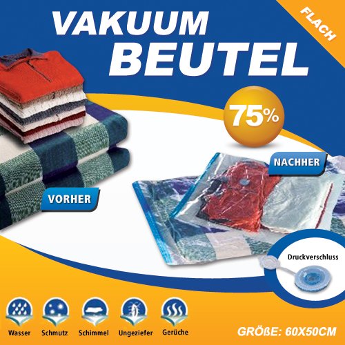 4 Stk. Set 120×80 cm stapelbare Vakuum Beutel XXL Aufbewahrungsbeutel in TÜV geprüfter Qualität - 3