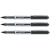 Uni-Ball 3 x Uni Ball-UB150 Eye d&ouml;nerbaşlı kalem, mikro 0,5 mm u&ccedil;, 0,3 mm genişliği, siyah m&uuml;rekkep
