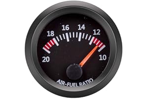 ETOPARS 52mm Automotor Kfz Zeiger Luft Kraftstoff Verhältnisanzeige Messgerät Kit Kraftstoffanzeige Weiß Lichtanzeige Zeigeranzeige