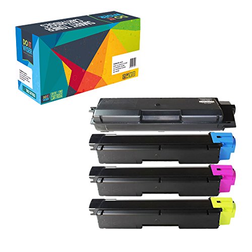 Laserdrucker-Tonerpartone für Kyocera TK590 TK-590 TK 590 FS-C5250DN / C2026MFP / C2026MFP / C2126MFP / C2126MFP / C2526MFP / C2626MFP, druckt 7.000 Seiten (Farbe), 5.000 Seiten (Schwarz), 4er-Pack