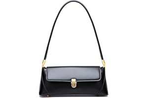 zhongningyifeng Small Clutch Shoulder Bag for Women Leather Mini Tote Handbag Purse with Buckle Closure