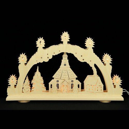 Hela Wooden Wall Art – 3D Candle Arch Erz Mountains 10 – Seiffen