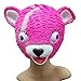 Produktbild LCLrute Halloween Maskerade Spielzeug Kuscheln Team Anführer Fortnite Pink Bear Spiel Maske schmelzendes Gesicht Erwachsenen Latex Kostüm Spielzeug