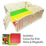 ★ PREMIUM QUALITY MATERIALS - Our baby Playpen is made with strong durable materials that are non toxic to guarantee you a quality product that you'll be happy with