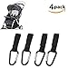 Produktbild YIYI Buggy Haken Clip, Kinderwagen Aufhänger Haken zum Aufhängen Kinderwagen Haken Kutsche Aufbewahrungstasche für Baby Kids