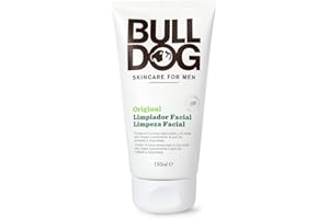 Bulldog Skincare For Men Original Limpiador Facial - Limpiador, Blanco, 150 ml (Paquete De 1)