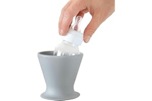 BÖKEE Ingenuity Bokee Hands Free Baby Bottle Holder - One-Hand Bottle or Drinking Cup Preparation for Baby to Toddler, Grey