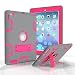 Produktbild Schutzhülle für iPad 3, iPad 4 Case, iPad 2 Hülle, jeccy Dual Layer Robuste Slim Ganzkörper-Stoßfest Hybrid Heavy Duty Armor Defender Schutzhülle mit Ständer für Apple iPad 2/3/4 Gray-Rose