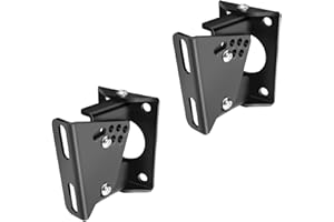 TaoAcc Staffe da parete per altoparlanti resistenti, montaggio a parete universale per altoparlanti Samsung/Bose/LG/Yamaha/Teufel, montaggio a parete ad angolo regolabile, portata fino a 40 kg (1 paio