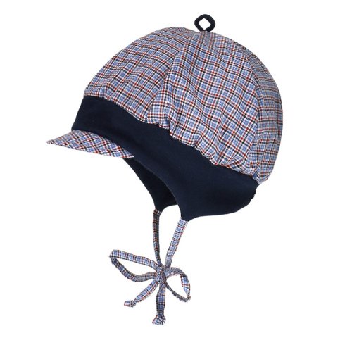 MaxiMo Baby Boys 0-24m Beanie -  Multicoloured - Multicolore (blau-rot-karo) - X-Small