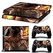 Produktbild Playstation 4 + 2 Controller Aufkleber Schutzfolie Set - Tomb Raider (2) /PS4