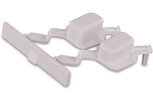 DL-pro Tastenkappe für Whirlpool Bauknecht 481071425531 Indesit C00343986 66x41x19mm Reset Start Knopf Startknopf Schalter Drucknopf für Waschmaschine WAE WAK WAG AWS WCM WM WMC AWM WA HDW