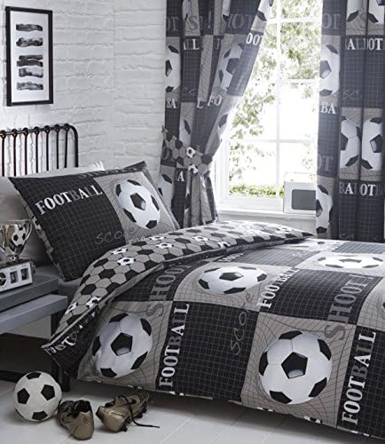 Shoot Black and White Children's Single Duvet Covet set
