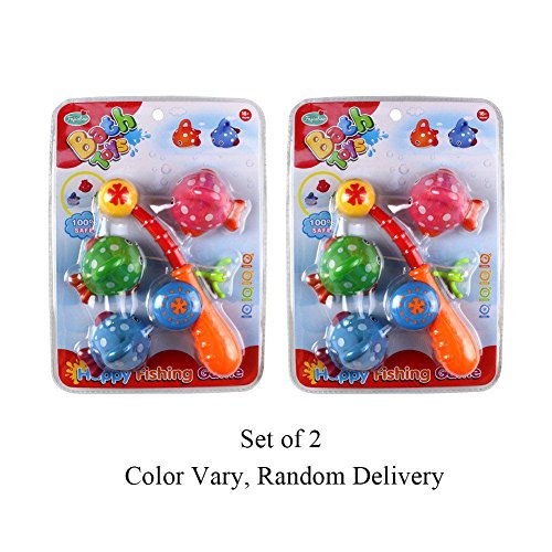 Wasserspiel Angeln Badespaß Spielzeug mit 6 Gefleckte Niedliche Fische Geschenk für Kinder Baby - 7