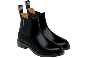 Harry Hall Buxton Jodhpur Horse Riding Boots Women's | Equestrian Leather Competition Yard Pull On Shoes