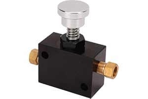DEMERAS Short Bias Proportional Valve, Brake Proportioning Valve Lightweight 100 to 1000PSI for Race Cars