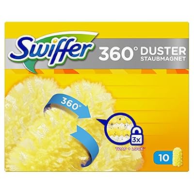Swiffer Duster 360 Plumeau Recharge 10 Unités Attrape/Retient Poussière