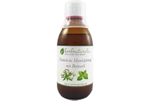 HERBNATURALIA FÜR LEIB UND SEELE herbnaturalia ® Beinwell Mundspülung Konzentrat (250ml) mit Beinwell Essenz, Xylitol & Minzöl inkl. kostenlosem Dosierungsbecher - ergibt ca. 1,25 Liter hochwertige Mundspülung