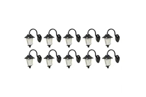 RANRAO Lot de 10 appliques murales LED pour modélisme ferroviaire H0