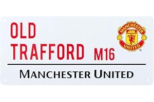 EpochSign Manchester United F.C. Metal Street Sign Old Trafford Stadium Plaque Football Street Sign 8X12 inches