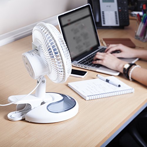 Duronic FN15 Ventilator ist ein kompakter und leiser Ventilator mit 2 Geschwindigkeiten, einen flexiblen Kopf und 20 cm Durchmesser - 4