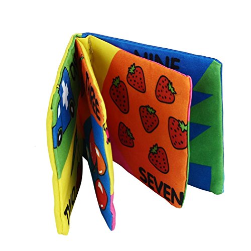 Tonsee® New Soft Cloth Baby Intelligence Development Learn Picture Cognize Book (A)