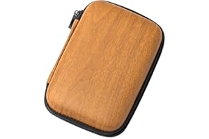 TQPUWT Etui pour Disque Dur Externe 2,5", Sacoche Protection, Étui pour Portable SSD, Voyage Antichoc Organisateur, Coque EVA, pour Dur Batterie Externe Carte Mémoire, Brun, 114 * 10 * 4cm