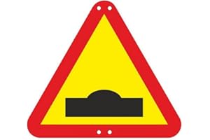 PRIME JJ SV-033 - Señal Metálica Resalto por obras 70x70 cm