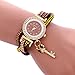 Produktbild Armbanduhr Damen Uhr Xinnantime Wrap Around Mode Vorhängeschloss Diamant Armband Analoge Quarz Damenuhr Frauen Farbe 6 (Standard, Braun)