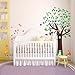 Decowall,DM-1312,Big Tree and Animal Friends Wall Stickers