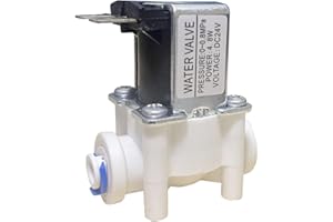 GREDIA 1/4" DC 24V Solenoid Valve N/C Normally Closed Water Inlet Flow Switch